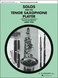 SOLOS FOR THE TENOR SAX PLAYER Book with Online Audio cover
